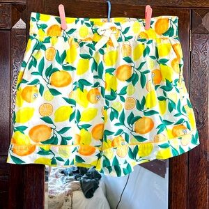 Old Navy Lemon Pajama Shorts -L - NWOT